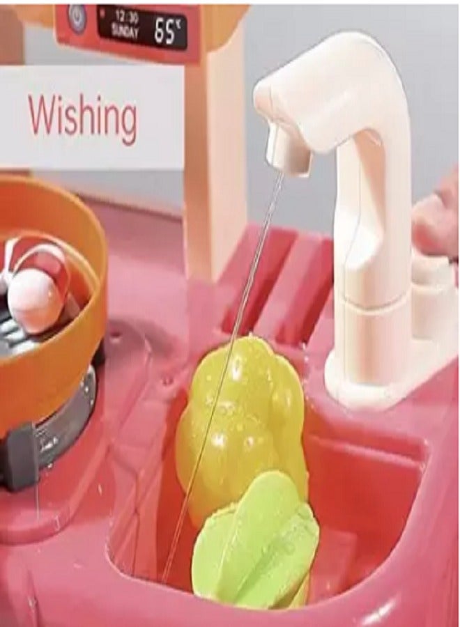 kitchen Set 36 Pcs Fashion Kitchenset For Girls | Role Play Toy Height : 63cm - Length : 45.5cm - Width : 22cm - Image 4