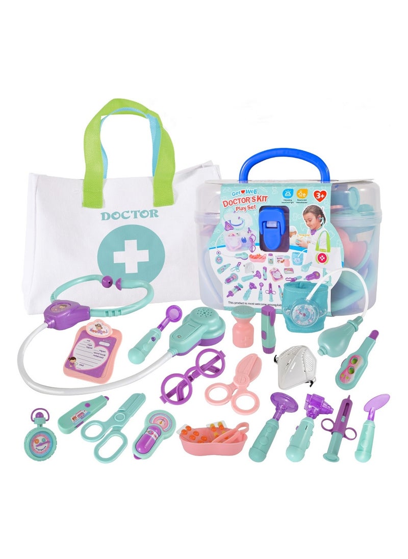 Joshberg Doctor Kit for Kids 24pcs Pretend Play Doctor Dentist Toys  - Image 1