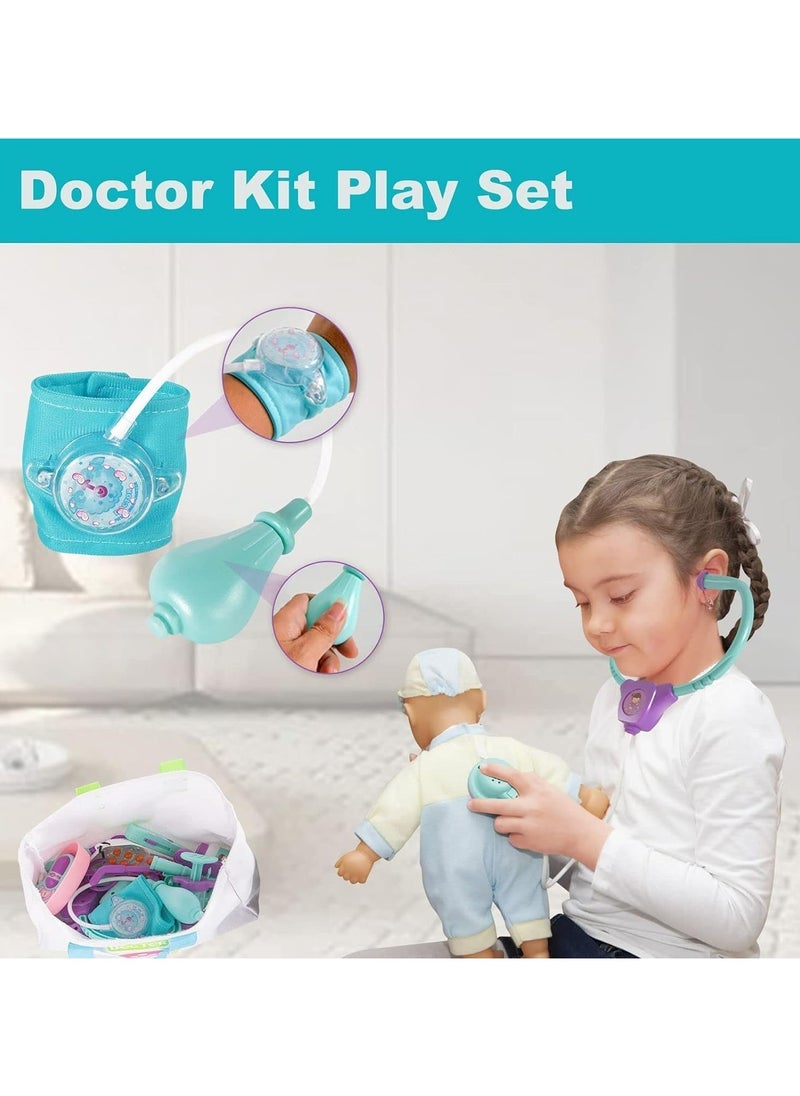 Joshberg Doctor Kit for Kids 24pcs Pretend Play Doctor Dentist Toys  - Image 3