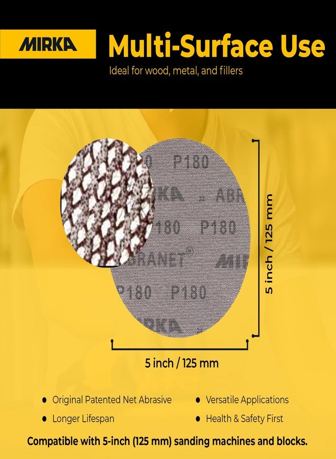 Mirka Abranet 9A-232-220 5 Inch 220 Grit Mesh Abrasive Dust Free Sanding Box of 50 Discs, Light Gray - Image 3