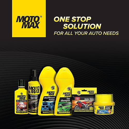 Motomax Cream Polish, 60gm with Carnuba Wax, with Sponge, Clean Polish Shine Cars, Bike, Motorcycle| Long term Protection from pollutant, rain water repellant | Shine painted, plastic & metal surfaces - Image 5