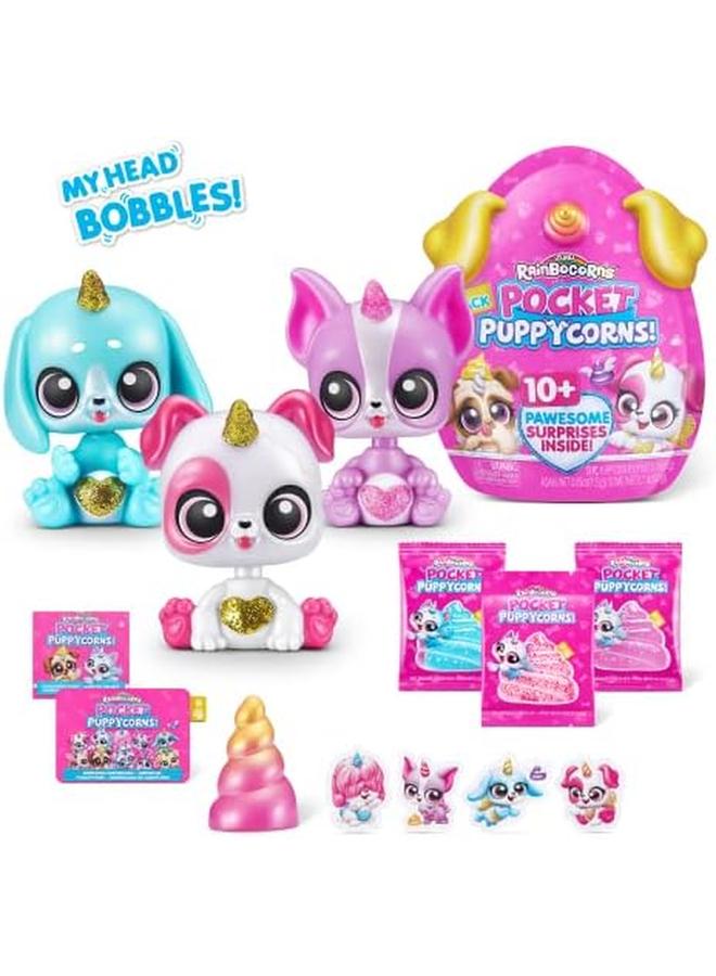 راينبوكورنز مجموعة مكونة من 3 قطع من لعبة المفاجآت القابلة للتجميع للجيب، مجسم جرو مصغر ملون، 3 عبوات 9284 - Image 4