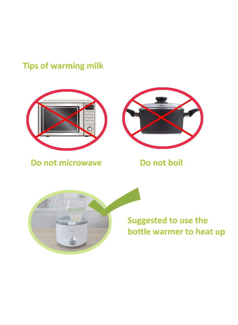 112 Count BPA Free Milk Storage Bags 200ml Capacity Ideal for Freezing and Fresh Storage for Newborns and Infants - Image 3