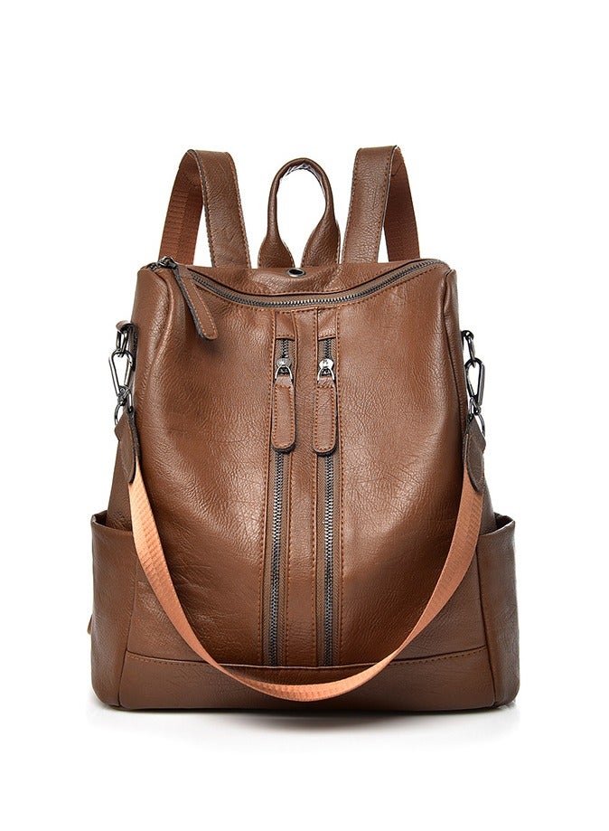 Backpack Purse Leathe Backpack for Women Anti-theft Bookbag Purse Fashion Shoulder Backpack Convertible Large Travel Ladies Designer Fashion Casual College Shoulder Bag  - Image 3