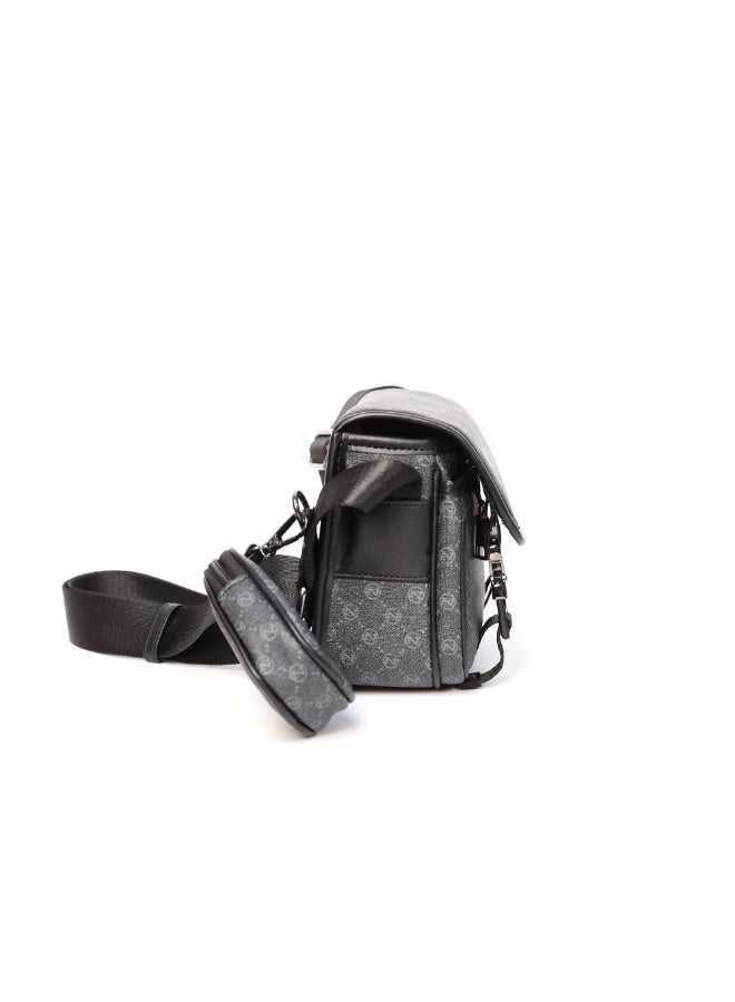 TOVELE5 Men's Classic N Pattern 2-in-1 Business Shoulder  Crossbody Bag  - Image 2