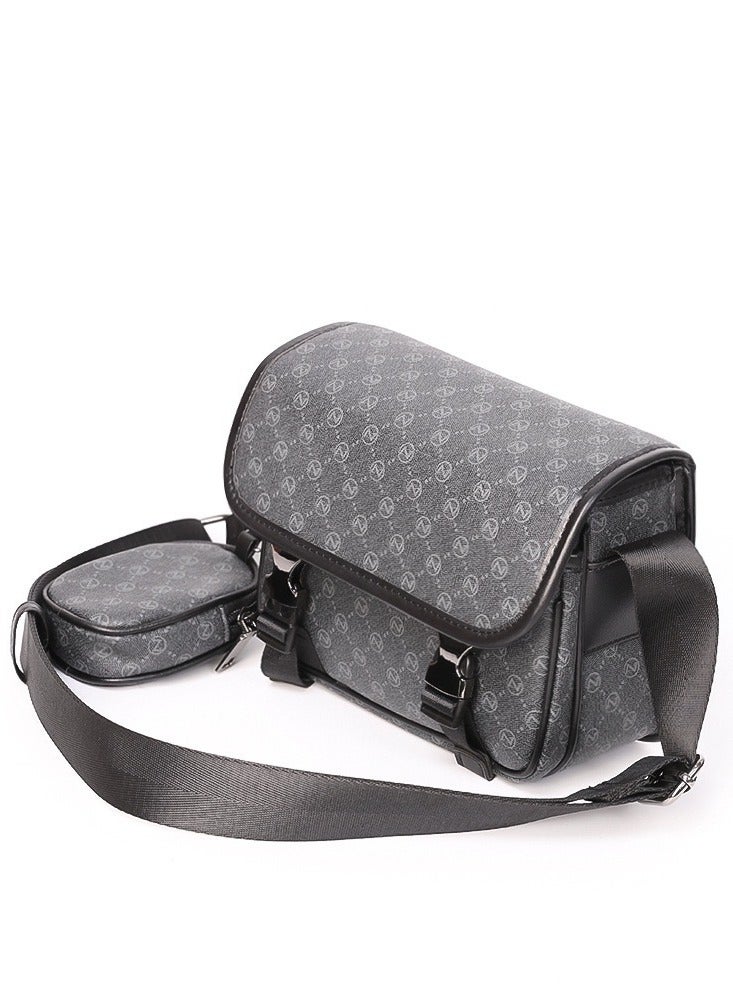 TOVELE5 Men's Classic N Pattern 2-in-1 Business Shoulder  Crossbody Bag  - Image 3
