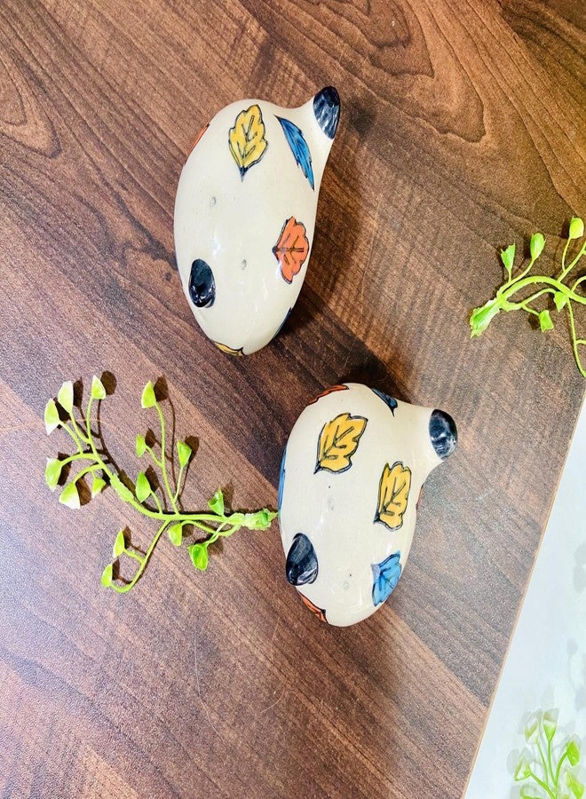 Altaica Kitchen Ceramic Bird Shape Salt and Pepper Shakers Set Dispenser Set for Dining Table - Multicolour - Image 4