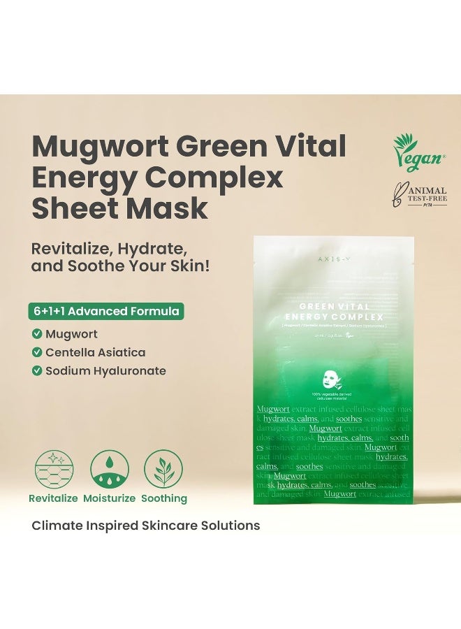 AXIS-Y Mugwort Green Vital Energy Complex Sheet Mask 27ml - Image 2
