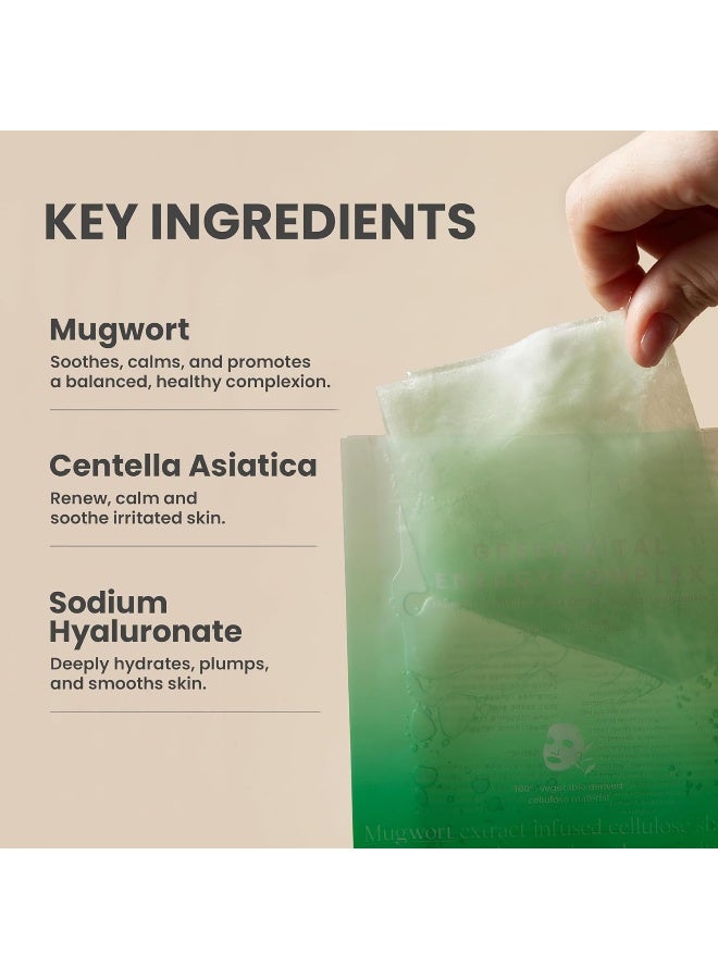 AXIS-Y Mugwort Green Vital Energy Complex Sheet Mask 27ml - Image 3