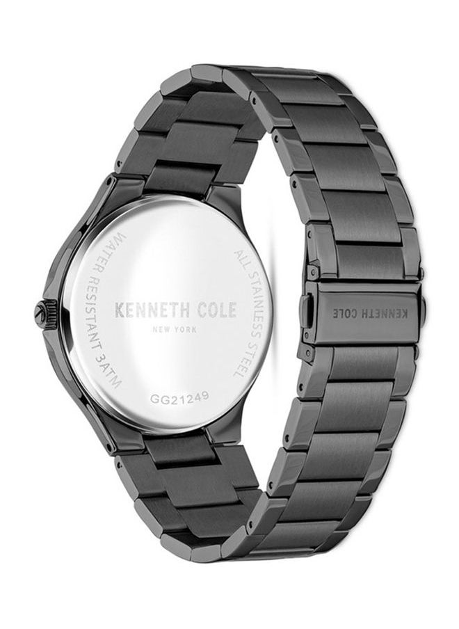 Kenneth Cole - Men Clasp Analog Round Stainless Steel Wrist Watch KCWGG2124901 - 44Mm - Image 1