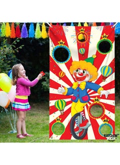 KATCHON Big Carnival Toss Game Banner 54 Inch Carnival Theme Party Decorations Carnival Games For Kids Party Circus Theme Party Decorations Toss Carnival Decorations Circus Party Decorations  - Image 1