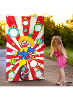 KATCHON Big Carnival Toss Game Banner 54 Inch Carnival Theme Party Decorations Carnival Games For Kids Party Circus Theme Party Decorations Toss Carnival Decorations Circus Party Decorations  - Image 2