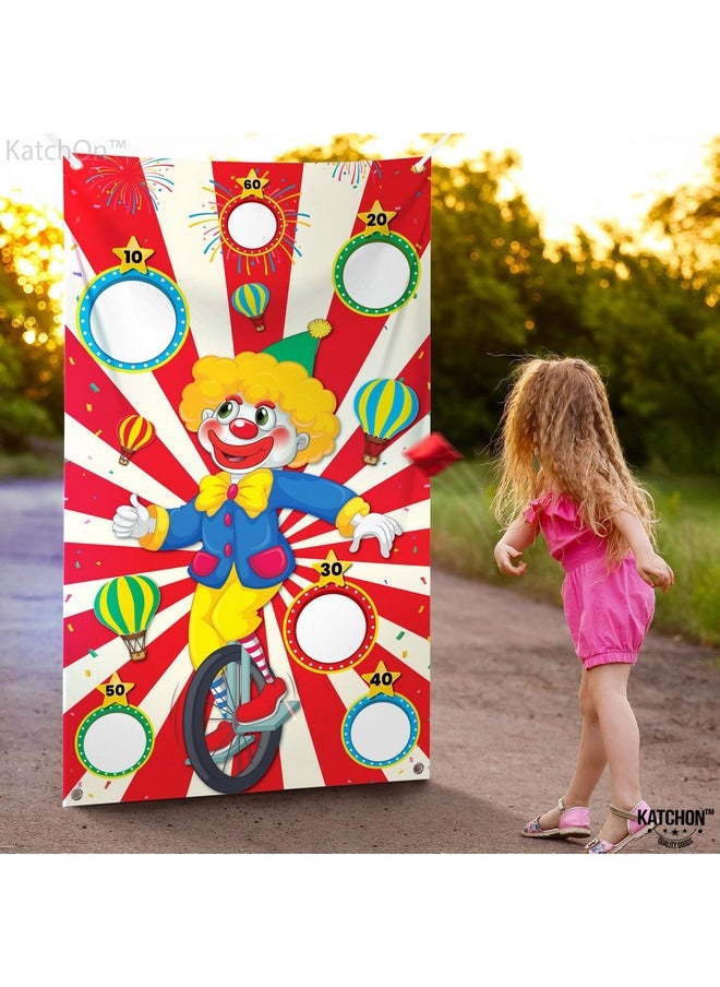KATCHON Big Carnival Toss Game Banner 54 Inch Carnival Theme Party Decorations Carnival Games For Kids Party Circus Theme Party Decorations Toss Carnival Decorations Circus Party Decorations  - Image 2