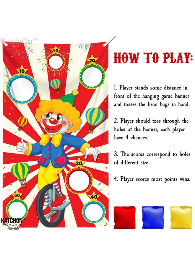 KATCHON Big Carnival Toss Game Banner 54 Inch Carnival Theme Party Decorations Carnival Games For Kids Party Circus Theme Party Decorations Toss Carnival Decorations Circus Party Decorations  - Image 5