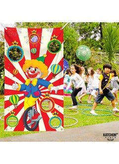 KATCHON Big Carnival Toss Game Banner 54 Inch Carnival Theme Party Decorations Carnival Games For Kids Party Circus Theme Party Decorations Toss Carnival Decorations Circus Party Decorations  - Image 3