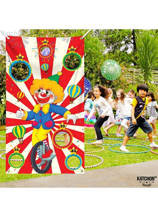 KATCHON Big Carnival Toss Game Banner 54 Inch Carnival Theme Party Decorations Carnival Games For Kids Party Circus Theme Party Decorations Toss Carnival Decorations Circus Party Decorations  - Image 3