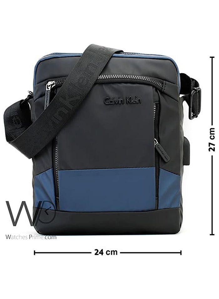 Calvin Klein Jeans Calvin Klein Black And Blue Messenger Bag - Image 3