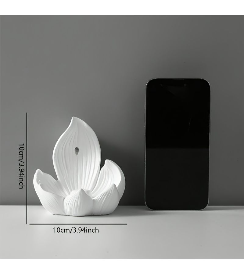 Black Lotus Incense Burner Cone For Yoga Meditation Home Decor - Image 3