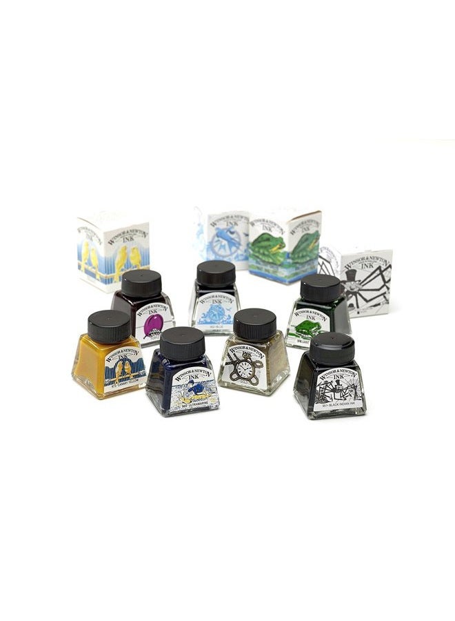 WINSOR & NEWTON حبر رسم، فضي 1 أونصة 30 مل زجاجة، 1010617 - Image 4