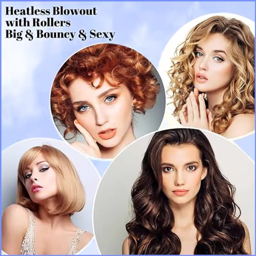 Scarlet Line Professional Velcro Hair Curling Rollers - Hairdressing Self Grip Plastic Curlers for Home and Salon - Image 2