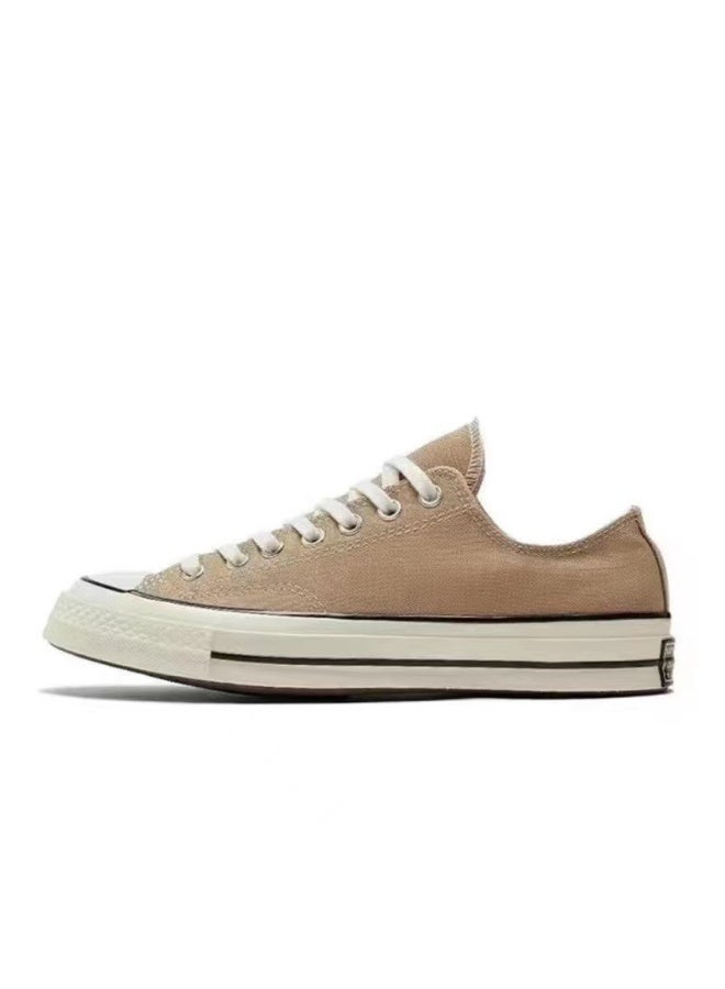 Converse Chuck 70 Low-Top Canvas Sneakers | Retro Beige Style, Unisex Versatile Casual Shoes 36SIZE