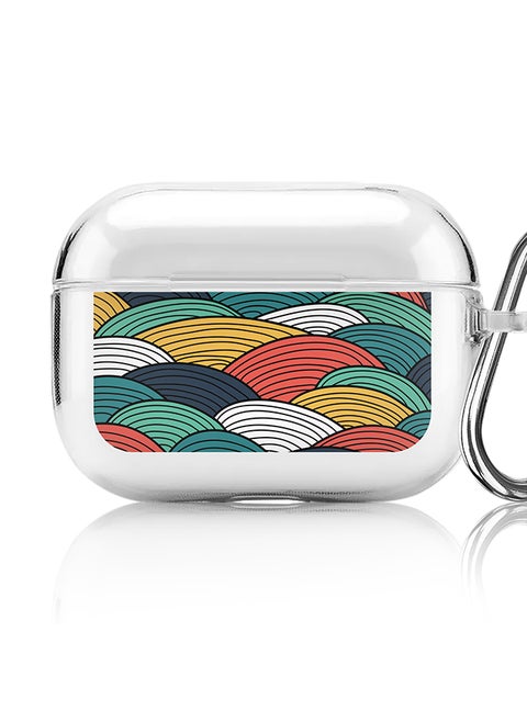 Classic Clear printed Case for Apple AirPods Pro 2nd Generation Thin Transparent Cover [Designed for Apple AirPods Pro 2nd Generation] - Woven Colors