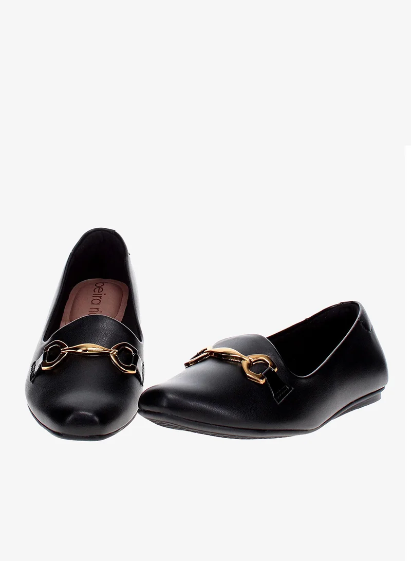 Beira Rio Black Flat Shoes for Women – Stylish & Comfortable Everyday Footwear for Women | Best Price UAE
