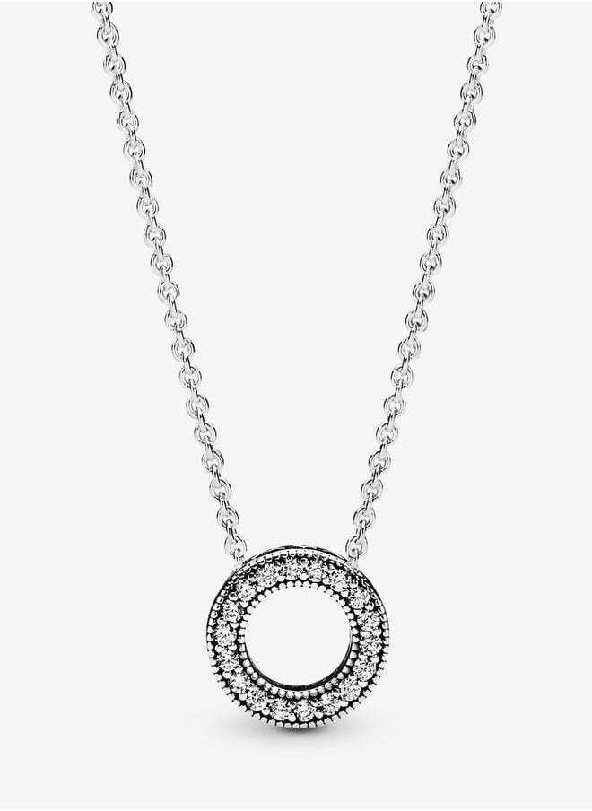 Pandora Violet Pandora Logo Pavé Circle Collier Necklace  - Image 1
