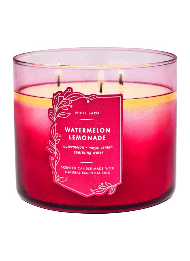 Bath & Body Works Watermelon Lemonade 3-Wick Candle 