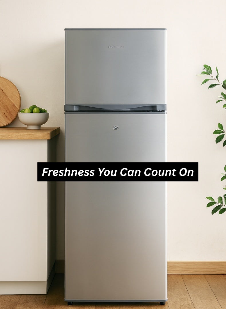 Venus 350L Double Door Refrigerator | No Frost, Stainless Steel Finish, Multi Cooling System, Tempered Glass Shelves, Eco-Friendly R600a-VG352CS - Image 2