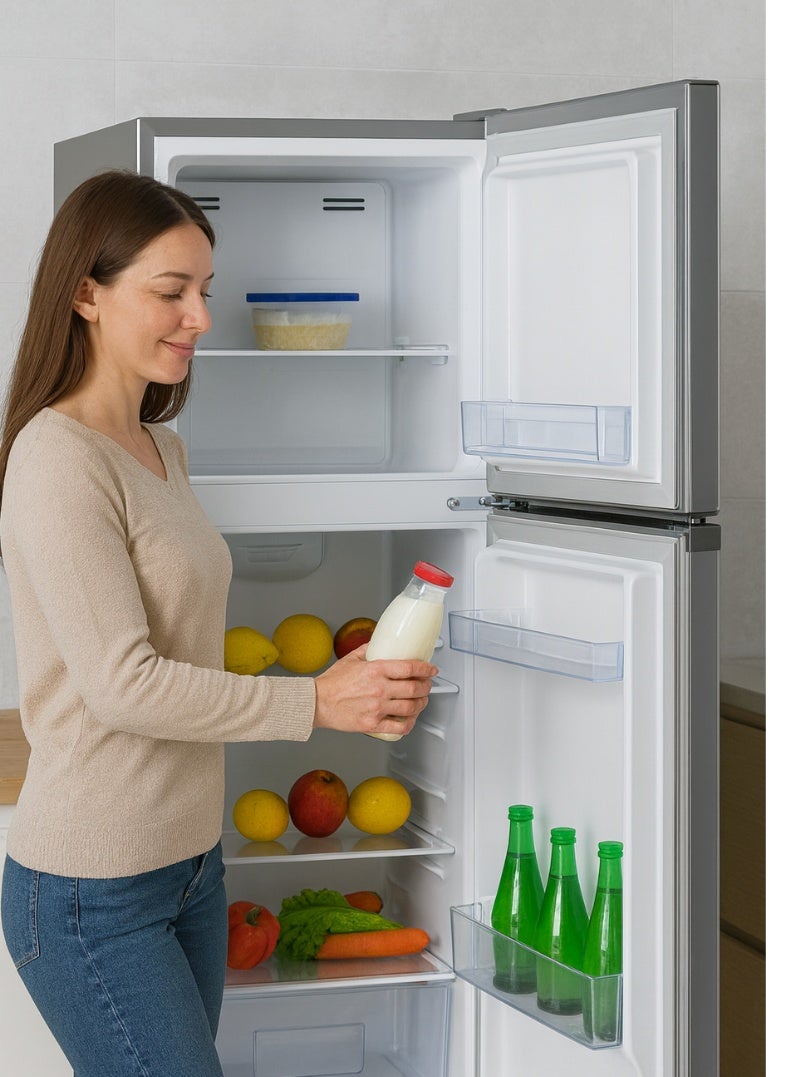 Venus 350L Double Door Refrigerator | No Frost, Stainless Steel Finish, Multi Cooling System, Tempered Glass Shelves, Eco-Friendly R600a-VG352CS - Image 5