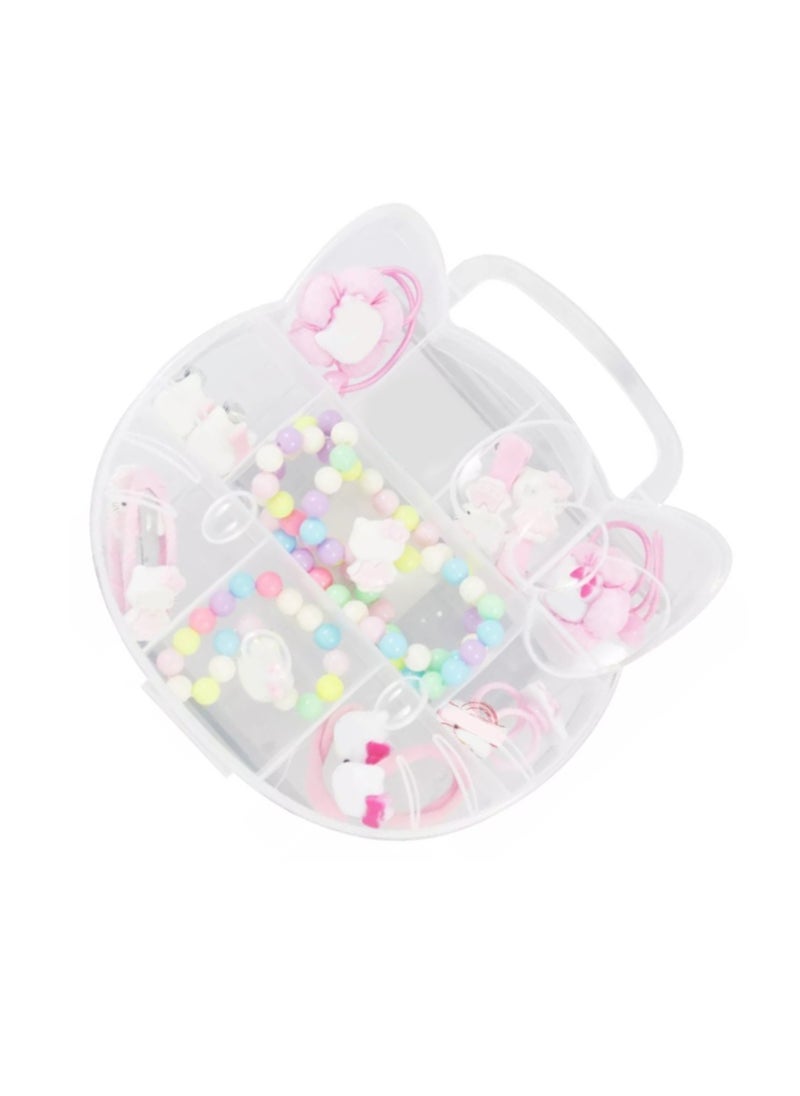 Velaurs Children'S Jewelry Set Cute Cat Shape Hair Accessories Necklace Bracelet  - Image 2