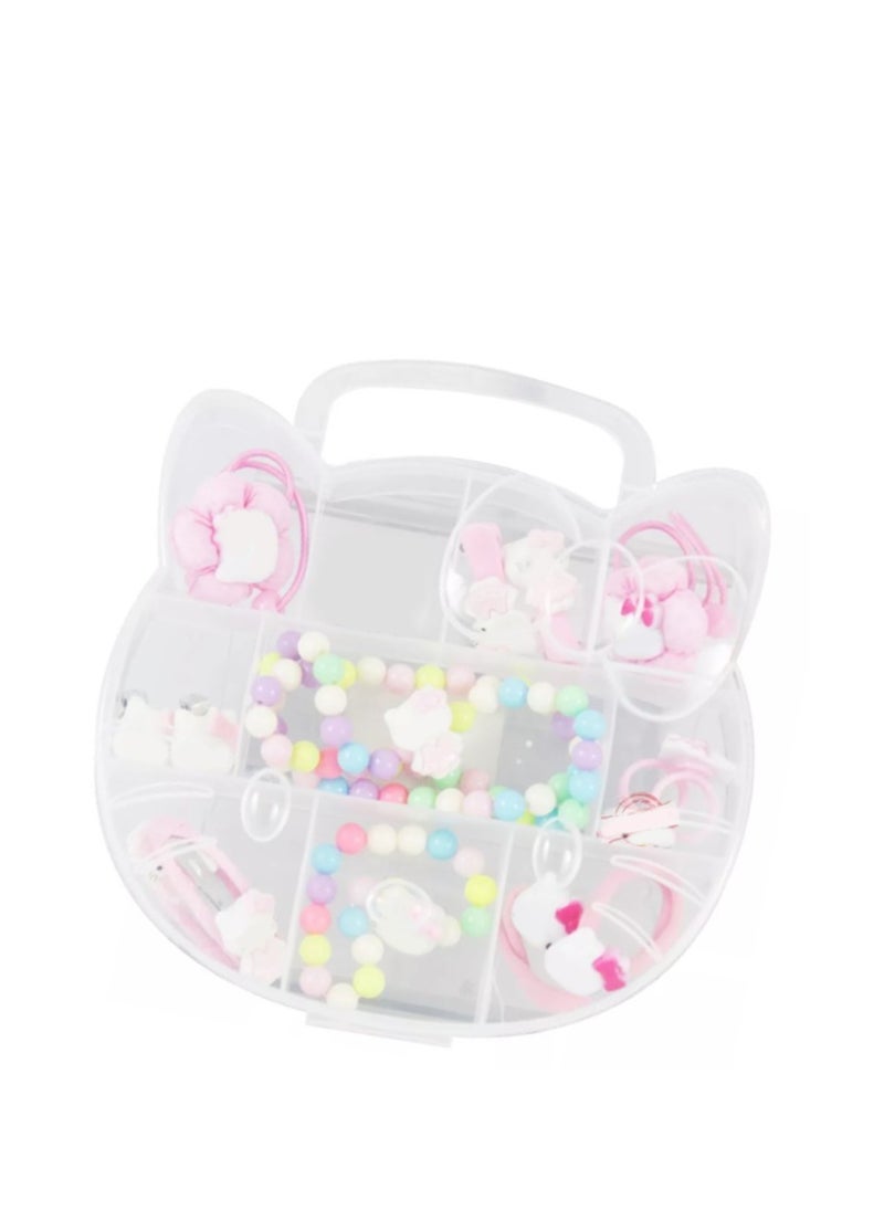Velaurs Children'S Jewelry Set Cute Cat Shape Hair Accessories Necklace Bracelet  - Image 4