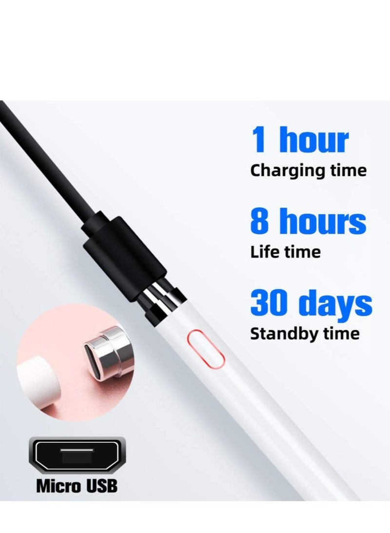 High Tech Smart Stylus Pen For iPad/ Tab/ Mediapad White - Image 3