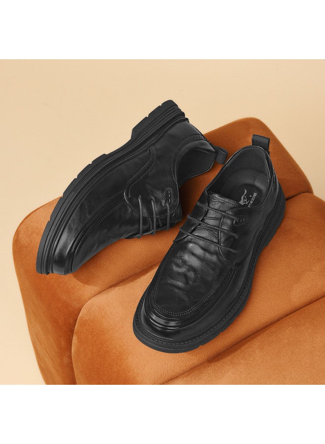 Septwolves Top Grain Leather】2025 Autumn Men's Business Casual Shoes, Comfortable Commuting Men's Leather Shoes - Image 3