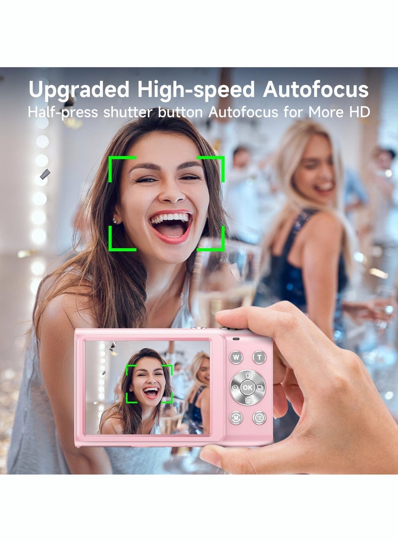 Milatech Digital Camera, Autofocus UHD 4K Vlogging Camera with 32GB Card, 48MP 16X Digital Zoom Digital Camera - Image 2