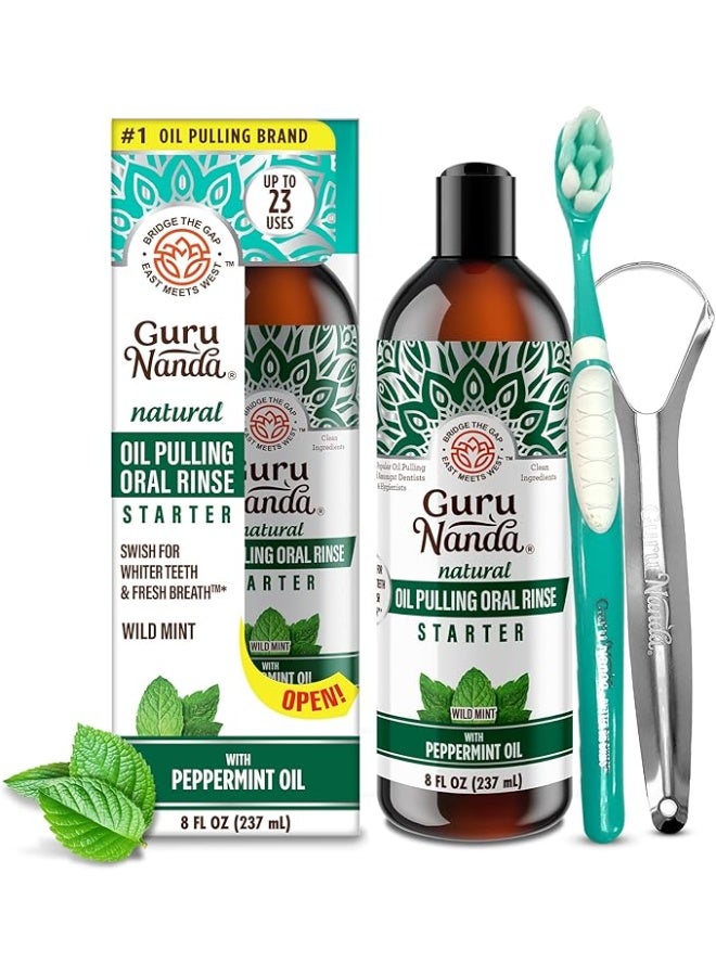 GuruNanda Oil Pulling Coconut Oil 8 fl. oz - Image 1