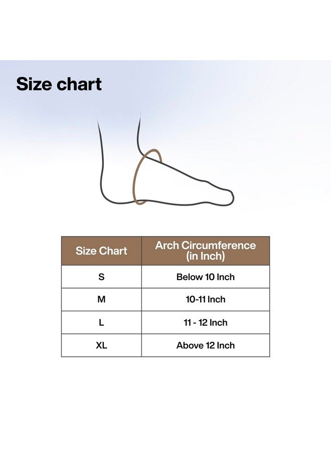 FOVERA Plantar Fasciitis Gel Arch Support Cotton Sleeves Pair for Foot Pain, Fallen Arches, Achy Feet Problems for Men and Women (Black, S Size, 1 Pair) - Image 4