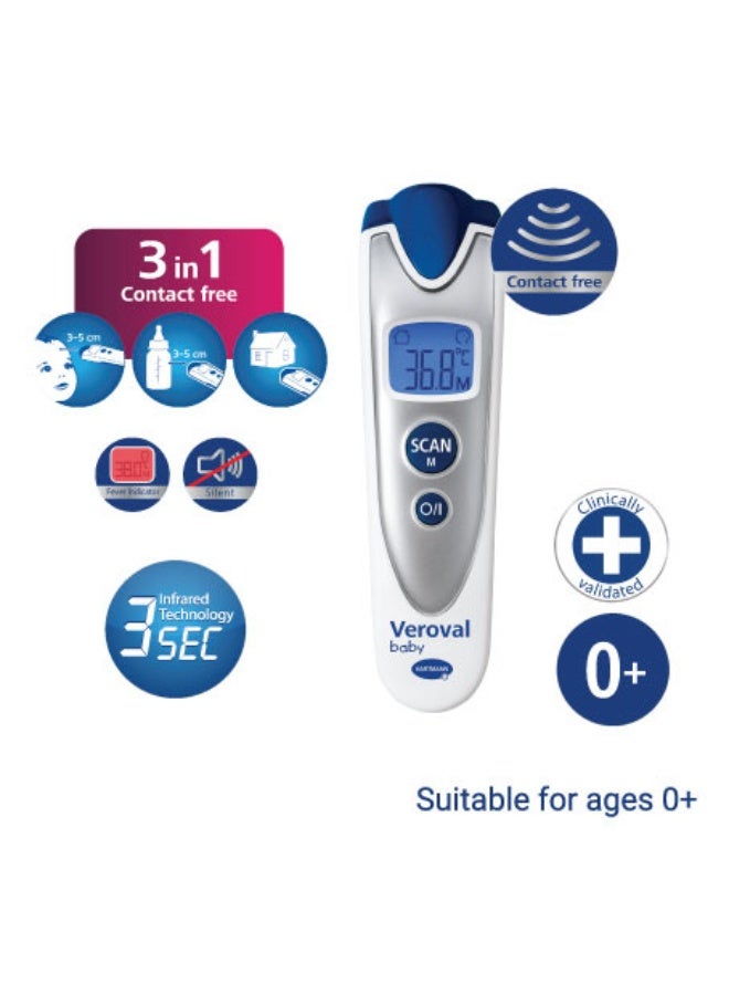 VEROVAL " جهاز قياس الحرارة دون ملامسة  فيروفال بايبي    ٣ في ١" - Image 2