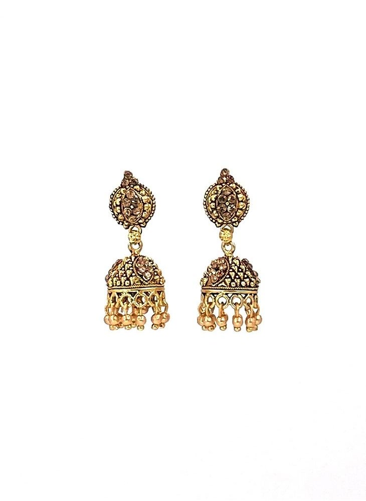 GOHONA - GOHONA Bollywood Style Indian Traditional Jhumka Earring for Women - Image 1