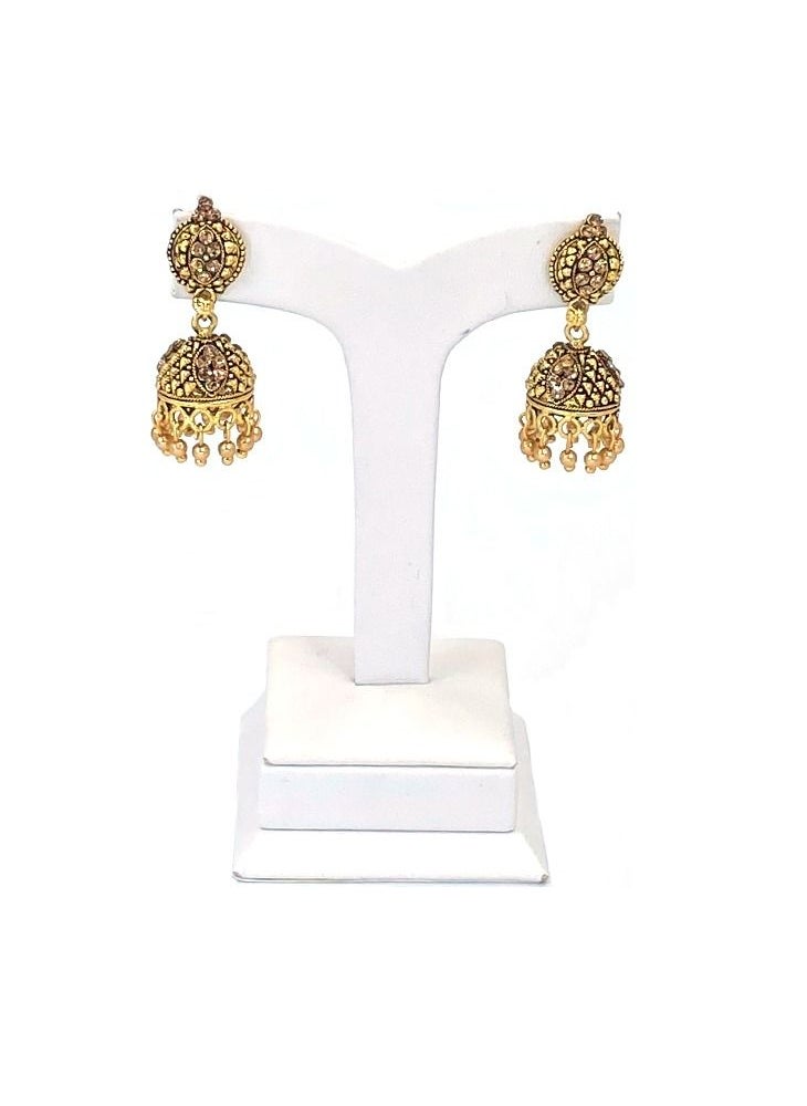 GOHONA - GOHONA Bollywood Style Indian Traditional Jhumka Earring for Women - Image 1
