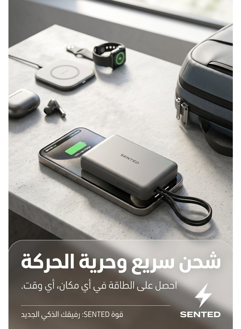 سينتيو باور بنك SENTEO Q.MAX 3 Slim بسعة 10000 مللي أمبير وقوة 15 واط - Image 3