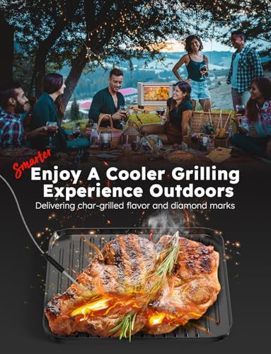 Nuwave Bravo XL Pro Air Fryer Toaster Oven with Grill Combo, 2025 New Ultra-Fast Convection System, 35% Crispier, 2X More Even, 142 Presets, 50-500F, Smarter Probe, PFAS Free, 30QT, Stainless Steel - Image 5