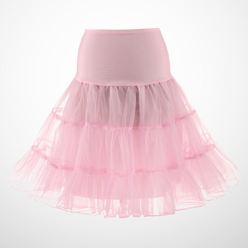 2pcs Light Women Hoopless Petticoat Retro Underskirt Tutu Skirt Dress Showing Stage Costume for Cosplay Dance Wedding Dress- Size L - Image 5