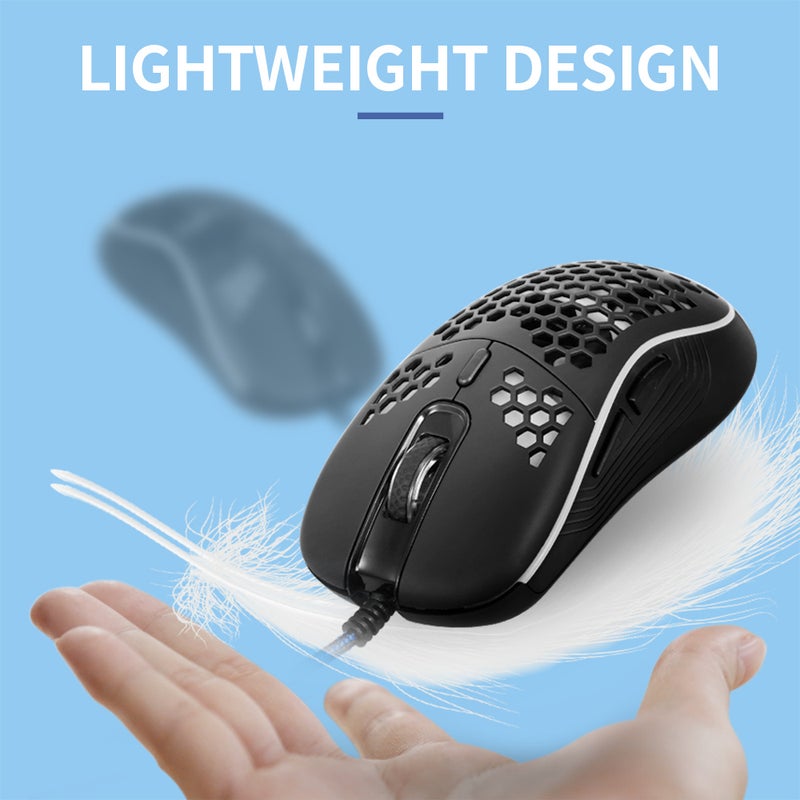 ماوس ألعاب سلكي بمنفذ USB موديل 991-LU أسود - Image 5