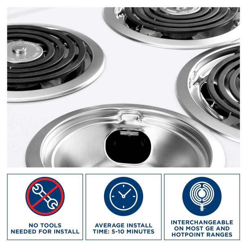 GE عنصر موقد كهربائي SENSI-TEMP - 8 إنش - Image 5