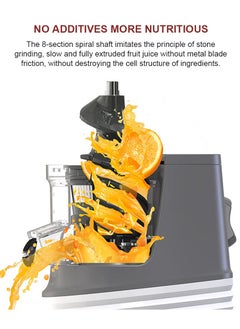 sokany Slow Masticating Juicer, Slow juicer, Fruit/Vegetable Juicer, Cold Press Juicer with High Output 300W JE-32 White  - Image 5
