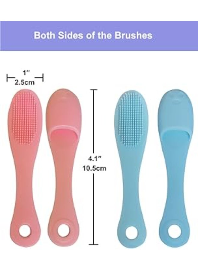 Cleaning Silicone - Versatile Face and Finger Brush for Effective Skin Care and Blackhead Extraction (3 pcs) - Image 1