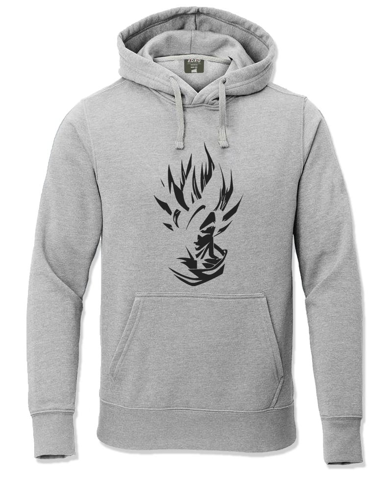 ADRO Men's Cotton Neck Hooded Sweatshirt (H21-M-GOK-GR_Grey_M) - Image 1