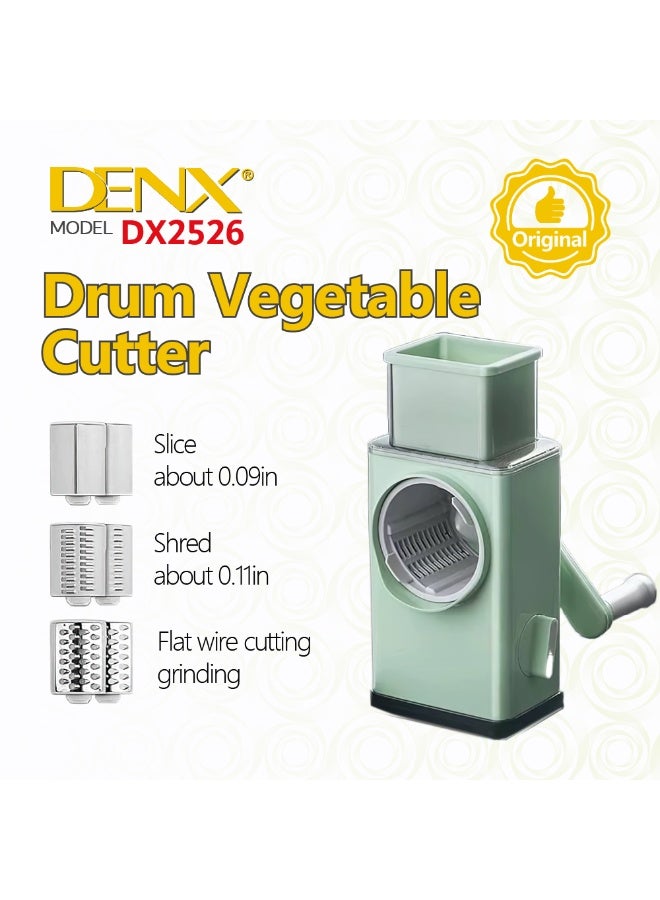 Denx Multifunctional Vegetable Cutter, Manual Potato and Vegetable Slicer, Cheese Grater, Slicer, Chopper Ideal for Professional and Home Use, Convenient, Fast and Exceptional Denx DX 2526 - Image 3